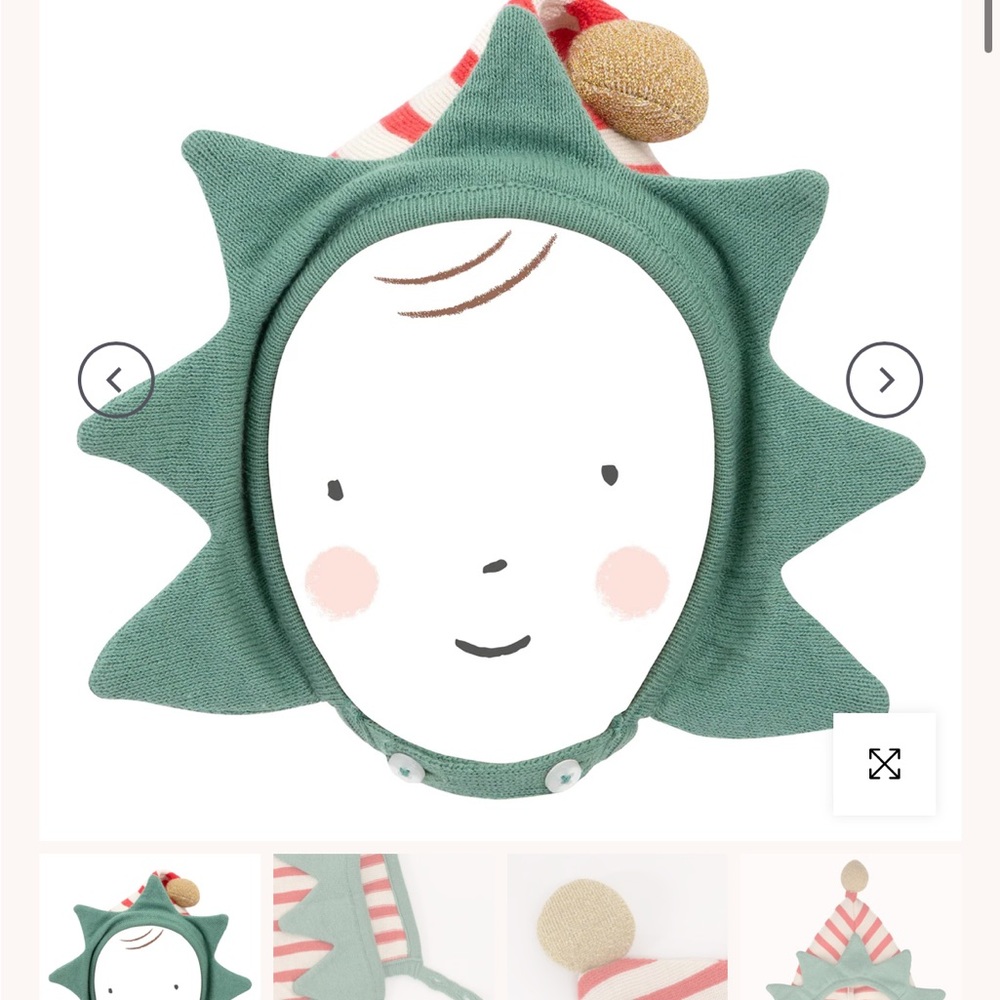 Meri Meri Green and Red Kids Hat